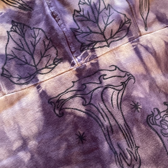 Serpent and bow leotard swimsuit camisole moon flower logwood dyed - Picture 2 of 12